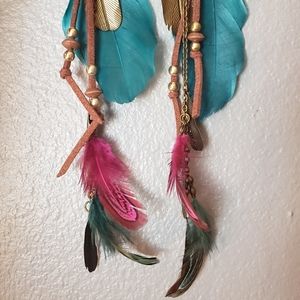 Feather Dangle Earrings